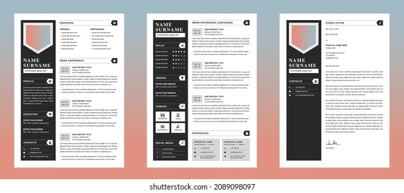 Clean And Modern Resume Template Word