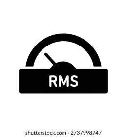 Clean and modern RMS logo featuring a steering wheel icon in bold black and white, ideal for corporate branding, automotive, and business presentations.