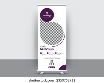 Plantillas De Diseño De Banner De Rollup X Limpio Y Moderno 