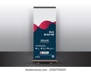 Plantillas De Diseño De Banner De Rollup X Limpio Y Moderno 