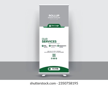  Clean And Modern Roll up X Stand Banner Design Templates 