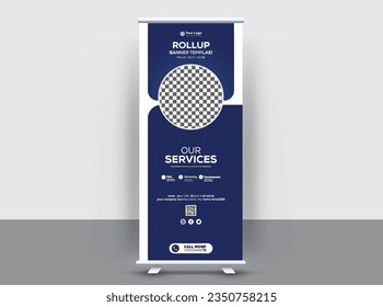  Clean And Modern Roll up X Stand Banner Design Templates 