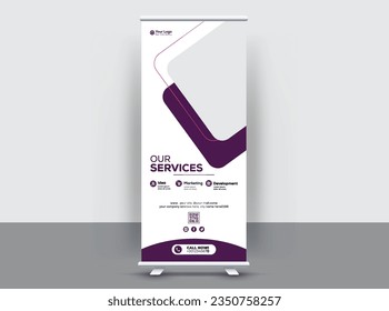  Clean And Modern Roll up X Stand Banner Design Templates 