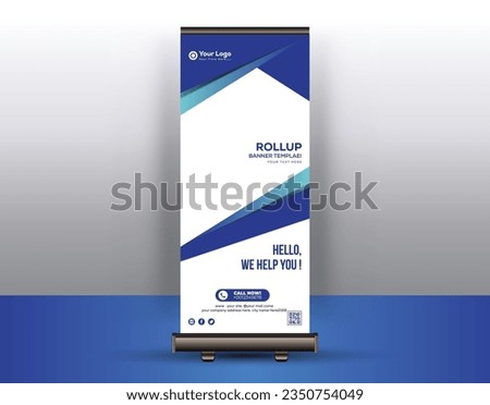 Clean And Modern Roll up X Stand Banner Design Templates 