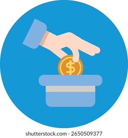 Um conjunto limpo e moderno de ícones planos mínimos representando vários aspectos de moeda digital e finanças, perfeito para web e design de aplicativo.