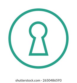 Un gráfico limpio, moderno y sencillo que representa una cerradura, perfecto para conceptos de seguridad, acceso o privacidad. Este diseño minimalista es versátil y fácilmente reconocible.