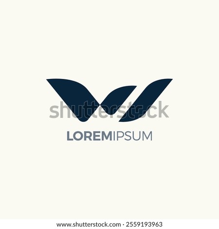 A clean, modern, and sophisticated logo design featuring a stylized letter "W".