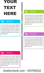 Clean modern timeline design template