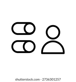 Clean and modern vector illustration of four black paper clips in different shapes, perfect for office, stationery, and design projects.
