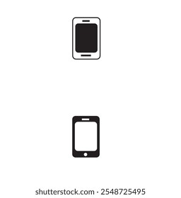 A clean and modern vector illustration of a mobile upload icon. This design features a smartphone with an upward arrow, symbolizing file transfer or data upload. The icon is minimalistic.