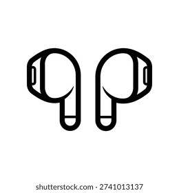 Clean and modern vector illustration of two black paper clip icons, ideal for office, business, or organizational design projects with a sleek minimalist aesthetic.