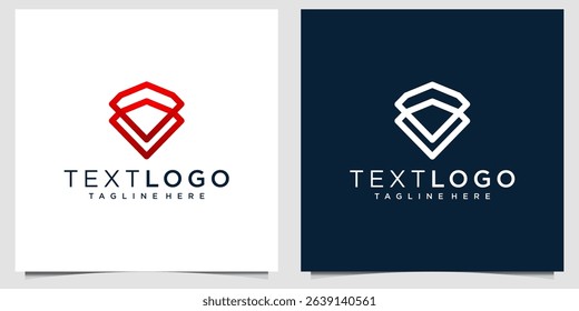 Clean and modern vector logo featuring layered shield-like diamond shapes in red and white, representing protection, strength, and structured growth. Ideal for financial institutions, consulting firms