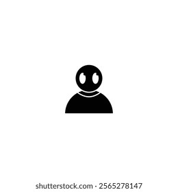 A clean and modern vector profile icon, ideal for user interfaces, login screens, social media, and digital identity designs.