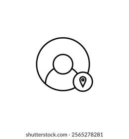 A clean and modern vector profile icon, ideal for user interfaces, login screens, social media, and digital identity designs.