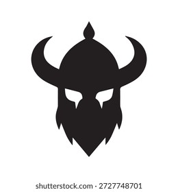 Limpar moderno Viking emblema com símbolo guerreiro