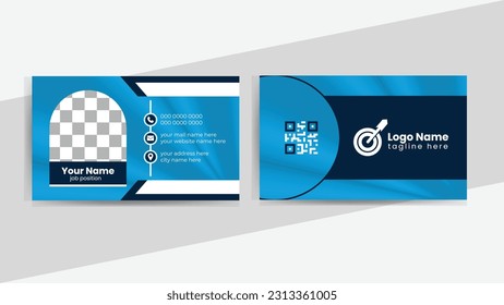 clean modern visiting card template design
