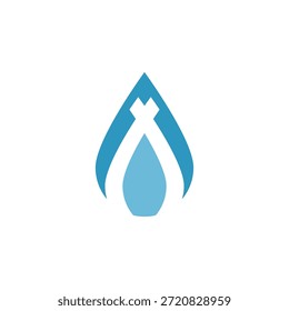 Vetor de ícone de gota d'água limpo e moderno ideal para IU, aplicativos móveis, sites, infográficos e branding. Totalmente escalável, editável e perfeito para conceitos ambientais, de hidratação e líquidos.