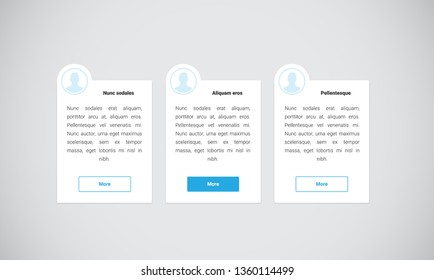 Clean and modern website element, vector illustration