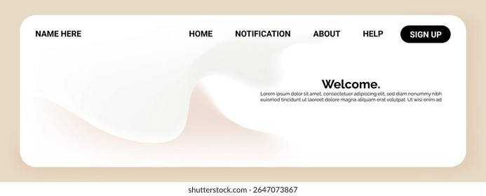 A clean and modern website interface featuring.