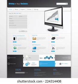 Clean Modern Website Template
