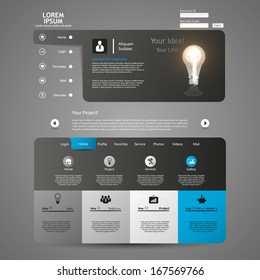 Clean, Modern Website template design