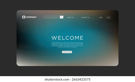 Clean modern website template welcomes users with a professional and dynamic landing page design