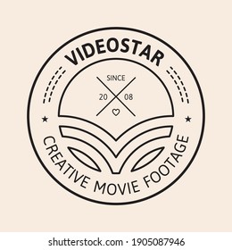 A clean monochromatic badge ready to be edited and used as a logo, insignia, badge, advertisement, label or other any usage you wish for your business, project or brand.