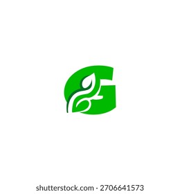 Un monograma limpio formado de hojas verdes, creando un logotipo de letra fresco y natural. Perfecto para marcas ecológicas, productos orgánicos, negocios de bienestar y diseños de identidad sostenibles.