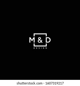 Clean monogram logo design with clean background - EPS10 - Vector.