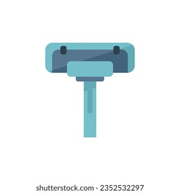 Clean mop icon flat vector. Cleaning pool. Repair service isolated