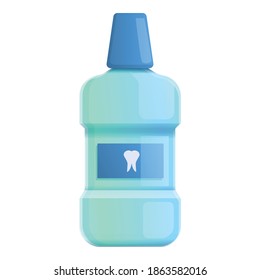 Clean mouthwash icon. Cartoon of clean mouthwash vector icon for web design isolated on white background