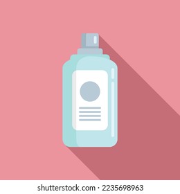 Clean mouthwash icon flat vector. Dental product. Mouth care