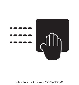 Limpiar Con Icono De Napkin Diseño Ilustración De Plantilla De Vector