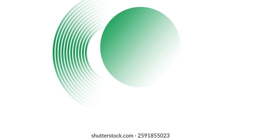 Clean natural green color gradation with pale tone paint on environmental friendly cardboard box blank paper texture background with space minimal style