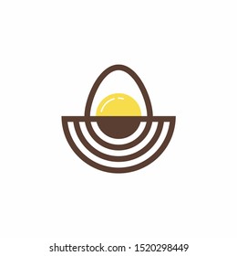 clean Nest Egg Coin Crypto modern logo design