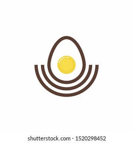 clean Nest Egg Coin Crypto modern logo design