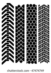 clean off-road tyre prints