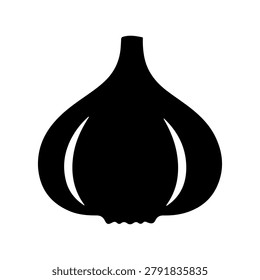 Clean Onion Bulb Vegetable Minimal Vector Icon