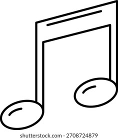 Limpar Ícone de Nota Musical de Estrutura de Tópicos