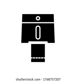 clean, paper, tissue icon with glyph style vector for your web design