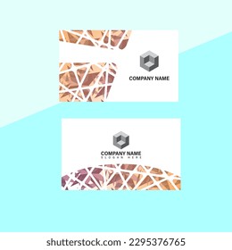 Clean pattern business card design