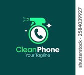 Clean Phone Logo Design Template. Good for Business, Agency, Community and Organization