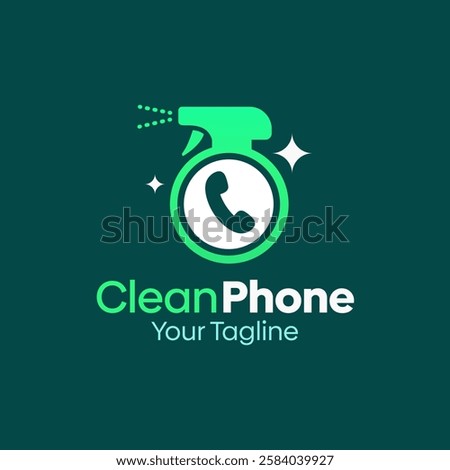Clean Phone Logo Design Template. Good for Business, Agency, Community and Organization