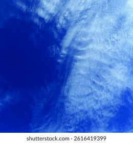 Clean photo clouds blue sky
