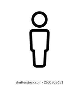 A clean pictogram focused on a topic human