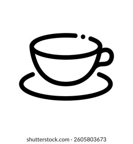 A clean pictogram focused on a topic coffee cup