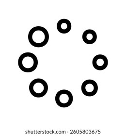 A clean pictogram focused on a topic preloader