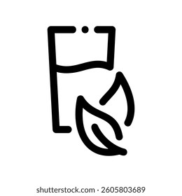 A clean pictogram focused on a topic glass of water
