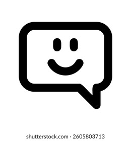 A clean pictogram focused on a topic chat