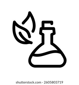 A clean pictogram focused on a topic flask